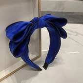 Kraljevsko plave mašne trake za kosu Veleprodaja dodataka za kosu Slojevi mašne vezane trake za kosu Retro ukrasi za kosu Obruč za kosu