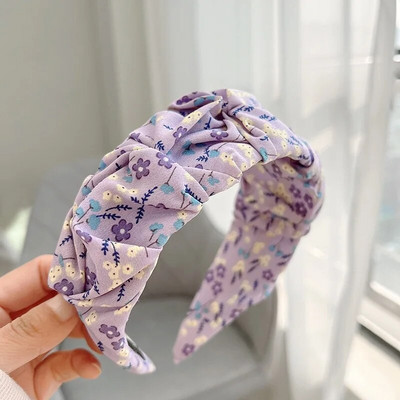 Kompresijska gumica za kosu serije Purple Flower Traka za kosu u korejskoj verziji