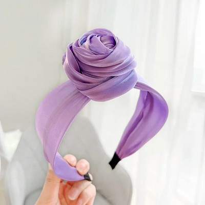 Kompresijska gumica za kosu serije Purple Flower Traka za kosu u korejskoj verziji