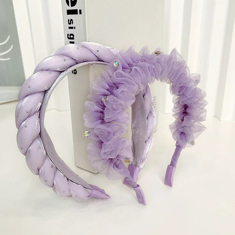 Kompresijska gumica za kosu serije Purple Flower Traka za kosu u korejskoj verziji