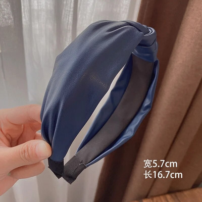 CC zilas matu lentes Sieviešu matu aksesuāri Moderna galvassega Vienkārša dizaina matu apģērbi Dažādi galvassegas Izsmalcinātas galvas lentes Dāvana F476