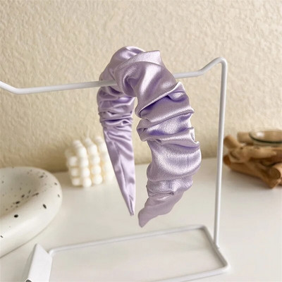 Κορέα Ins Purple Headband Γυναικεία Μόδα Μονόχρωμη Φαρδιά Κεφαλόδεσμος Κορίτσια Χαριτωμένα γλυκά Hairbands Γυναικεία αξεσουάρ μαλλιών
