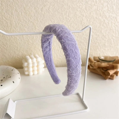 Κορέα Ins Purple Headband Γυναικεία Μόδα Μονόχρωμη Φαρδιά Κεφαλόδεσμος Κορίτσια Χαριτωμένα γλυκά Hairbands Γυναικεία αξεσουάρ μαλλιών