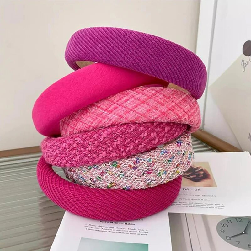 Rose Red Series galvas saite sievietēm matu stīpiņa salda un jauka izejmateriāla galvas saite Universāls modes frizūras rīks