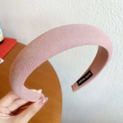 Nova vintage crvena ženska traka za glavu Vunena baršunasta traka za kosu Pokrivalo za kosu Obruč za kosu od spužve za djevojku sa strane Božićni dodaci za kosu