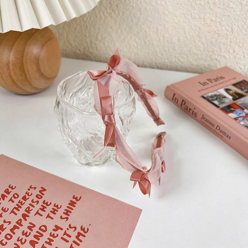 Ružičaste serije spužvastih traka za glavu s podstavom za žene Tanke široke trake za kosu za djevojčice Obruč za kosu za princeze Modne trake Dodaci za pokrivala za glavu