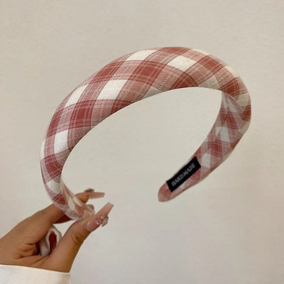 Mood Vintage elastne juuksepael Võreprintiga käsnpeapael Naiste tüdrukute laia küljega juuksepael Juukserõngas Naiste juuste aksessuaarid