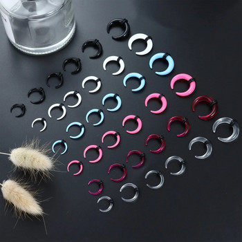 Drperfect 14G-4G Septum Pincher Tapers Septum Rings Ακρυλικά Spike Horseshoe Tunnels Nose Ear Cartilage Stretching για γυναίκες Άνδρες