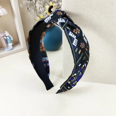 Skaista Boho izšūšanas lentes galvas saite Bohēmiska etniskā stila matu stīpa sievietēm, meiteņu iepirkšanās ballītes galvas apģērbi