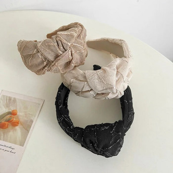 Γυναικεία κοριτσίστικα οργάντζα Big Knot Hairband Scrunchies Set Headband Αξεσουάρ μαλλιών για ενήλικες Hair Jewley