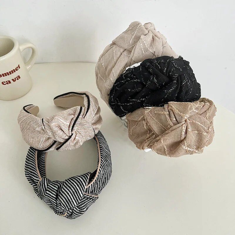 Sieviešu meiteņu organza Big Knot matu saite Scrunchies komplekts galvas saite pieaugušajiem matiem aksesuāri Hair Jewley