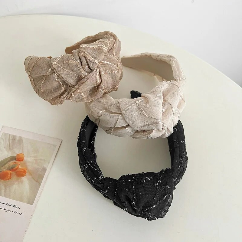 Sieviešu meiteņu organza Big Knot matu saite Scrunchies komplekts galvas saite pieaugušajiem matiem aksesuāri Hair Jewley