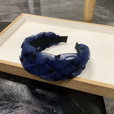 Νέες γυναικείες λωρίδες σταυρού κόμπων πλεξούδα Twist κεφαλόδεσμος για ενήλικες Άνοιξη φθινόπωρο γυαλιστερό χρώμα Αξεσουάρ για μαλλιά τουρμπάνι