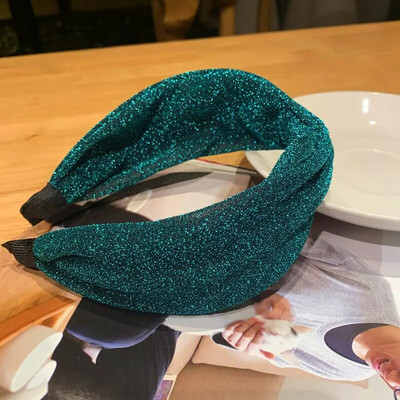 Νέες γυναικείες λωρίδες σταυρού κόμπων πλεξούδα Twist κεφαλόδεσμος για ενήλικες Άνοιξη φθινόπωρο γυαλιστερό χρώμα Αξεσουάρ για μαλλιά τουρμπάνι