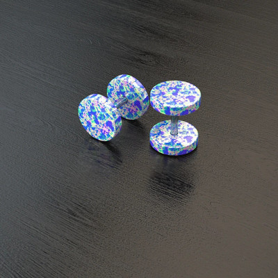 Nerūsējošais tērauds Vīrieši Sieviešu Kniedes Auskari Ausu caurduršanas Aizbāžņi Tuneļi Mākslīgais panks Stienis Ķermeņa Rotaslietas Viltus Pīrsings Oreja Mērinstrumenti