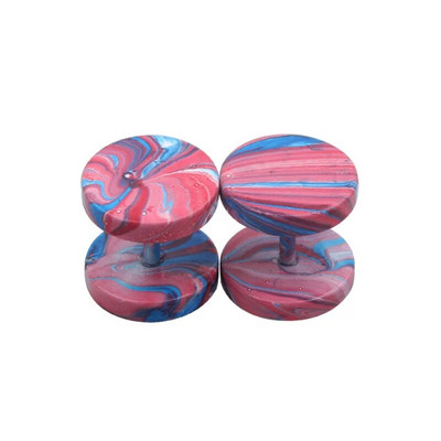 Nerūsējošais tērauds Vīrieši Sieviešu Kniedes Auskari Ausu caurduršanas Aizbāžņi Tuneļi Mākslīgais panks Stienis Ķermeņa Rotaslietas Viltus Pīrsings Oreja Mērinstrumenti