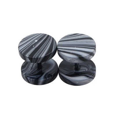 Nerūsējošais tērauds Vīrieši Sieviešu Kniedes Auskari Ausu caurduršanas Aizbāžņi Tuneļi Mākslīgais panks Stienis Ķermeņa Rotaslietas Viltus Pīrsings Oreja Mērinstrumenti