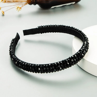 Γυναικείες κοριτσίστικες κρυστάλλινες χάντρες πλεκτές χειροποίητες κεφαλόδεσμοι αξεσουάρ μαλλιών για ενήλικες