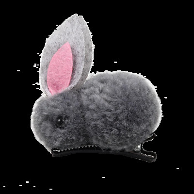 Korejiešu bērnu matu sprādzes Jauki trusis elastīgi mati gumijas lentes ziemas plīša zaķis matadatas Galvas lente meiteņu matu aksesuāri