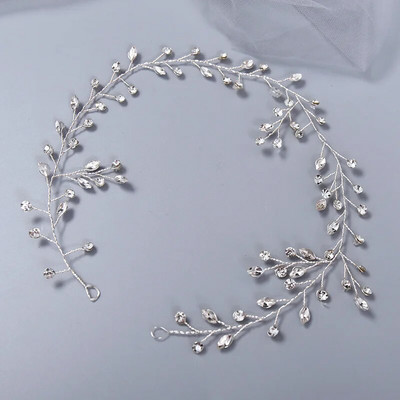 Pearl Crystal Vestuvių Plaukų Šukos Tiara Nuotakai Kalnų krištolas gėlių plaukų segtukai Vestuvių galvos papuošalai Papuošalai Plaukų papuošalai Priedai