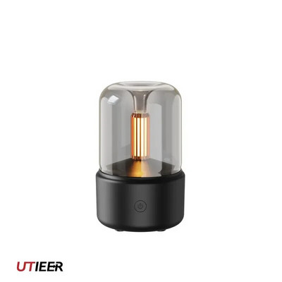 Sveču gaismas aromterapijas mašīna ēterisko eļļu minimālisma lampa guļamistabas mitrinātājs aromāts retro izsmidzināšanas aromterapija