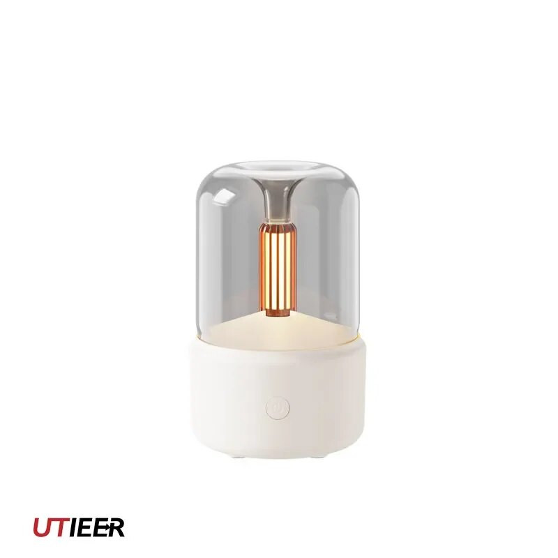 Sveču gaismas aromterapijas mašīna ēterisko eļļu minimālisma lampa guļamistabas mitrinātājs aromāts retro izsmidzināšanas aromterapija