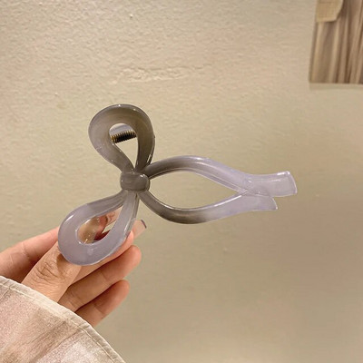 Šķēres formas matu spīles, sieviešu haizivju želejas caurspīdīgas matu sprādzes meitenēm