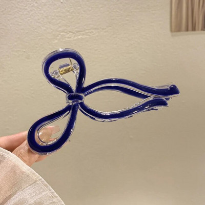 Šķēres formas matu spīles, sieviešu haizivju želejas caurspīdīgas matu sprādzes meitenēm