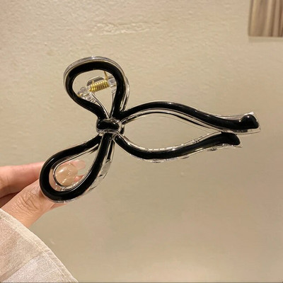 Šķēres formas matu spīles, sieviešu haizivju želejas caurspīdīgas matu sprādzes meitenēm