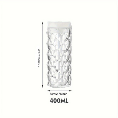 1 τεμ 400/1000ml Πολύχρωμος Υγραντήρας USB Κρυστάλλου με Αρωματοθεραπεία και Καθαρισμός Αέρα για Υπνοδωμάτιο και Επιφάνεια εργασίας