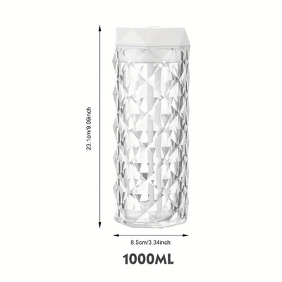 1 τεμ 400/1000ml Πολύχρωμος Υγραντήρας USB Κρυστάλλου με Αρωματοθεραπεία και Καθαρισμός Αέρα για Υπνοδωμάτιο και Επιφάνεια εργασίας