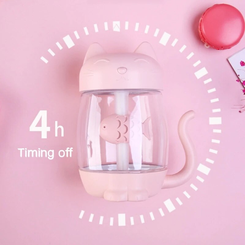 350ML USB Mini Air Humidifier Ultrasonic Mist Maker Sprayer for Home Office Mute Humidificador με έγχρωμη λάμπα LED αποσμητικό αέρα