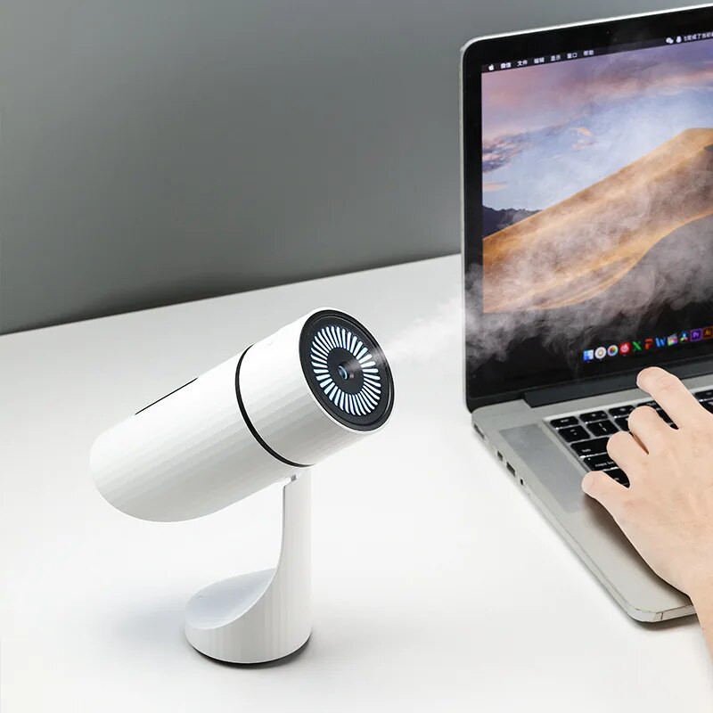 260ML ασύρματος υγραντήρας αέρα USB Διαχύτης αρωματοθεραπείας 1000mAh Επαναφορτιζόμενη μπαταρία Υπερήχων Cool Mist Maker Quiet Fogger