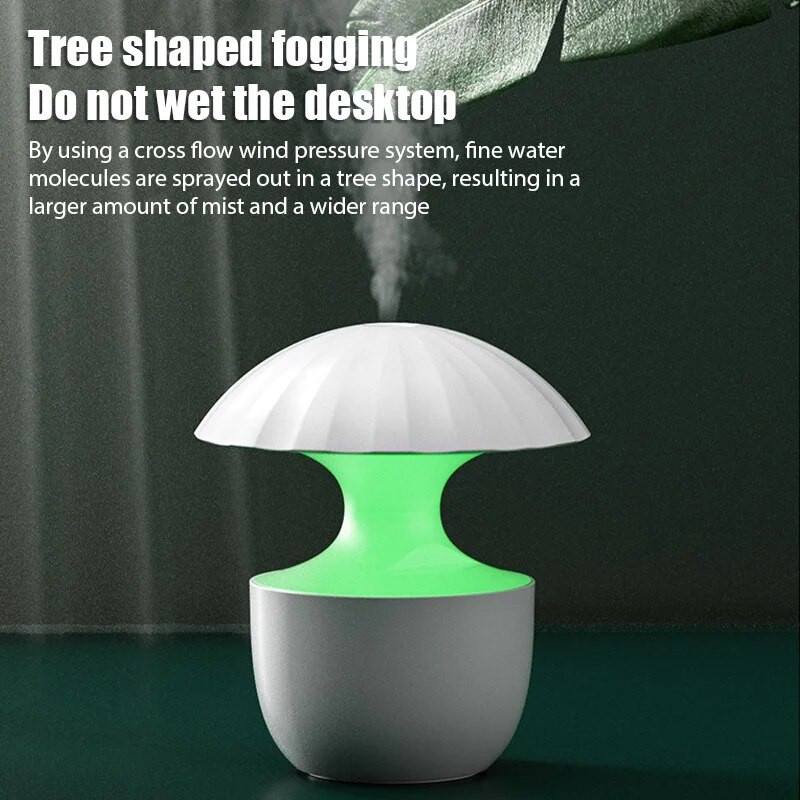 Jauns 300 ml gaisa mitrinātājs krāsains nakts gaismas gaisa attīrītājs pārnēsājama aromterapijas iekārta mājas biroja galddatoram gaisa vēsas miglas veidotājs