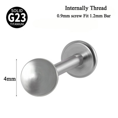 1PC ASTM F136 Star Moon Heart Labret iekšēji 0,9 mm vītne lūpu spirāle skrimšļa auss daivas pīrsings rotaslietas 16G