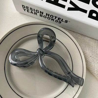 Korejska verzija Jednostavnog smisla, trodimenzionalna linija, vrpca, mašna, velika kosa, kandža, želatinasta tekstura, akrilna kopča za morski pas za žene, djevojke