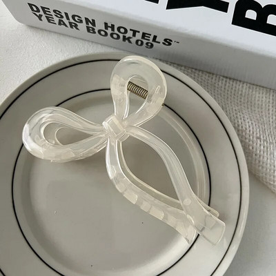 Korejska verzija Jednostavnog smisla, trodimenzionalna linija, vrpca, mašna, velika kosa, kandža, želatinasta tekstura, akrilna kopča za morski pas za žene, djevojke