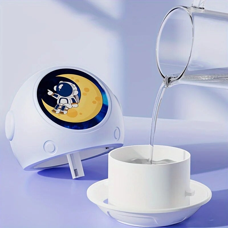 Φορητός υγραντήρας αυτοκόλλητου Astronaut με διαχύτη φωτός και αρώματος LED - Τροφοδοσία USB για καθαρό και ενυδατωμένο αέρα