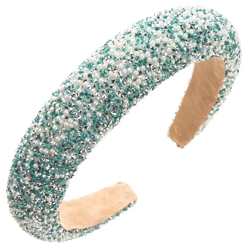 Žene Djevojke Proljeće Šarena svjetlucava spužva Podstavljena traka za kosu Traka za kosu Dodaci za kosu za odrasle Hair Jewley