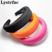 Lystrfac Solid Color Milk Shreds Hairband με επένδυση για γυναίκες Μόδα ρετρό σφουγγαράκι κεφαλόδεσμο θηλυκά αξεσουάρ μαλλιών