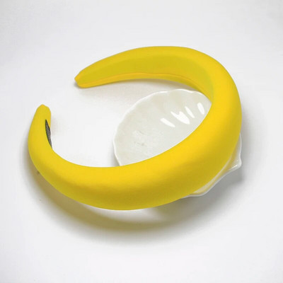 Lystrfac Solid Color Milk Shreds Hairband με επένδυση για γυναίκες Μόδα ρετρό σφουγγαράκι κεφαλόδεσμο θηλυκά αξεσουάρ μαλλιών