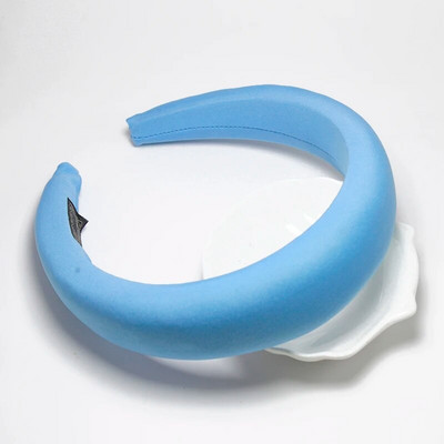 Lystrfac Solid Color Milk Shreds Hairband με επένδυση για γυναίκες Μόδα ρετρό σφουγγαράκι κεφαλόδεσμο θηλυκά αξεσουάρ μαλλιών