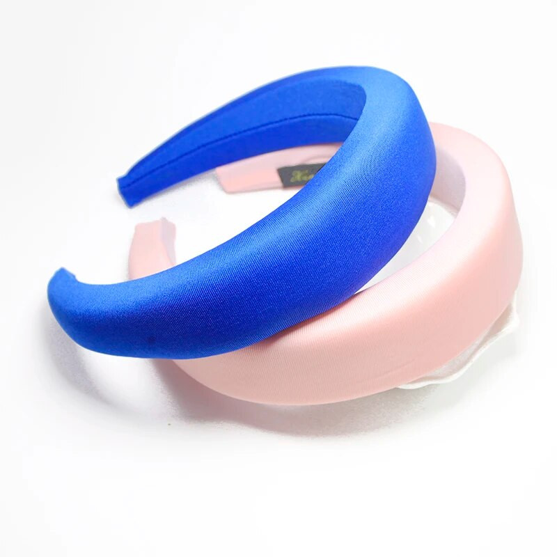Lystrfac Solid Color Milk Shreds Hairband με επένδυση για γυναίκες Μόδα ρετρό σφουγγαράκι κεφαλόδεσμο θηλυκά αξεσουάρ μαλλιών