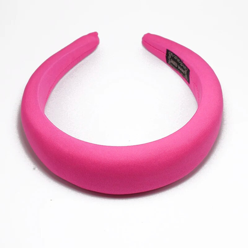 Lystrfac Solid Color Milk Shreds Hairband με επένδυση για γυναίκες Μόδα ρετρό σφουγγαράκι κεφαλόδεσμο θηλυκά αξεσουάρ μαλλιών