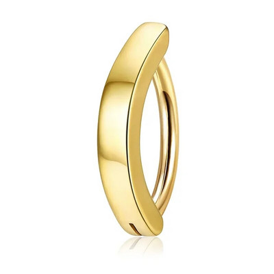 Drperfect srebrni pozlaćeni piercing za pupak kirurški prsten od nehrđajućeg čelika za pupak za žene Nakit za piercing za pupak