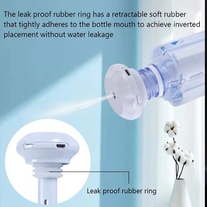 USB φορητός υγραντήρας αέρα αυτοκινήτου Δωμάτιο σπιτιού Επιφάνεια εργασίας γραφείου Μικρός υγραντήρας νερού ψεκασμού Nano Υγραντήρες φλυτζανιών μεταλλικού νερού