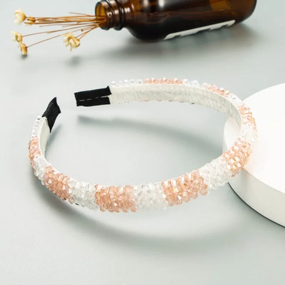 Pilnīga Rhinestone luksusa sūkļa galvas saite, biezināta sieviešu paaugstinoša Rhinestone matu lente 2022. gada jauna korejiešu dizaina matu aksesuāri