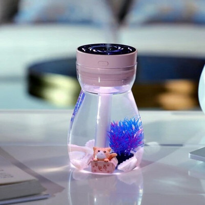 380 ml maastiku USB õhuniisutaja elektriline mini ultraheli jaheda vee aroomi difuusor 7 värvi LED öövalgusega kodutuppa