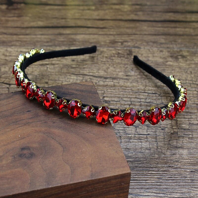 roku darbs dzirkstoši rozā zaļi kristāli luksusa matu lentes dimanta matu rotaslietas strass galvassegas modes sievietēm meitenēm