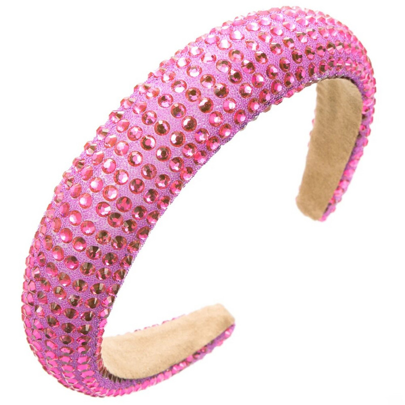 Jauna Eiropas un Amerikas stila kalnu strēles galvas saite ar platām malām, vienkāršs un moderns sūkļa kristāla sieta sarkano matu aksesuārs